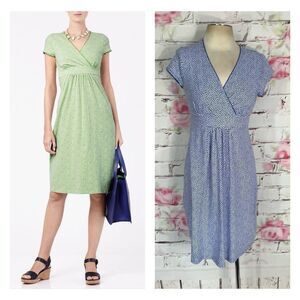 Boden cap sleeve v neck casual jersey day dress